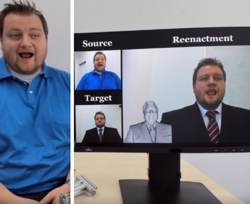 HeadOn: Real-time Reenactment of Human Portrait Videos